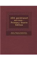 ADA Paratransit Services: (English)
