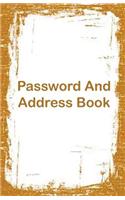 Password and Address Book: Password and Address Book / Diary / Notebook White
