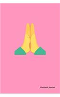 Gratitude Journal -Prayer Hands Cover (Pink)