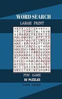 Word Search Large Print Fun Game 50 Puzzles