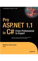 Pro ASP.NET 1.1 in C#: From Professional to Expert