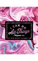 I Can Do All Things: 2020 Weekly Planner: January 1, 2020 to December 31, 2020: Weekly & Monthly View Planner, Organizer & Diary: Pink Marble with Bible Verse 251-6