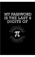 My Password Is The Last 8 Digits Of Pi