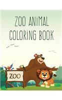Zoo Animal Coloring Book: Funny animal picture books for 2 year olds(5 Happy Creator)
