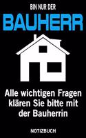 Bauherr Notizbuch: 120 Seiten - Dot Grit - Papierfarbe Weiß