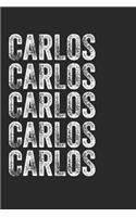 Name CARLOS Journal Customized Gift For CARLOS A beautiful personalized: Lined Notebook / Journal Gift, Notebook for CARLOS,120 Pages, 6 x 9 inches, Gift For CARLOS, Personal Diary, CARLOS, Personalized Journal, Family No