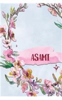Asami: Personalized Journal with Her Japanese Name (Janaru/Nikki)