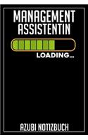 Management Assistentin Loading... Azubi Notizbuch: 120 Seiten Kariert im Format A5 (6x9 Zoll) mit Soft Cover Glänzend.