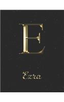 Ezra: 1 Year Daily Planner (12 Months) - Yellow Gold Effect Letter E Initial First Name - 2020 - 2021 - 365 Pages for Planning - January 20 - December 20 