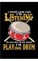 Funny Drum Player Percussion Notebook