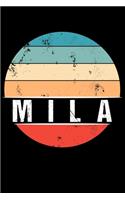 Mila: 100 Pages 6 'x 9' -Dot Graph Paper Journal Manuscript - Planner - Scratchbook - Diary