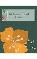 Address book binder