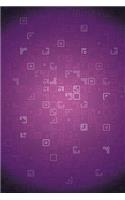 Fortnite Notebook: Purple Cube Inspired Rune Pattern (Unofficial): 100 Pages of 6" X 9" Lined Paper (Kevin)(Fortnite Journal)