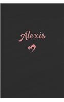 Alexis: Personalized Blank Lined Journal