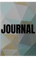 Polygonal Abstract Geometric Background Lined Writing Journal Vol. 15