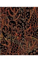 Bullet Journal Notebook Forest Trees Pattern 4: 172 Numbered Pages with 160 Dot Grid Pages, 6 Index Pages and 2 Key Pages in Large 8 X 10 Size for Journaling, Writing, Planning or Doodling.