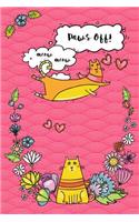 Journal Notebook For Cat Lovers Funny Flying Cartoon Cat 4: Blank Journal To Write In, Unlined For Journaling, Writing, Planning and Doodling, For Women, Men, Kids, 160 Pages, Easy To Carry Size.(93 Handy Plain Journal 2)