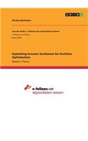 Exploiting Investor Sentiment for Portfolio Optimization