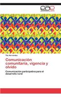 Comunicación comunitaria, vigencia y olvido