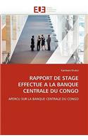 Rapport de Stage Effectué À La Banque Centrale Du Congo