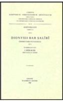 Dionysii Bar Salibi Commentarii in Evangelia, I