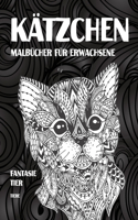 Malbücher für Erwachsene - Tiere - Fantasie Tier - Kätzchen