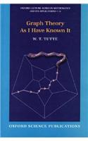 Graph Theory As I Have Known It