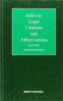 Index to Legal Citations and Abbreviations