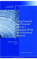 Using Financial and Personnel Data in a Changing World for Institutional Research