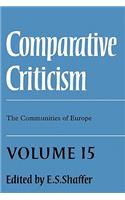 Comparative Criticism