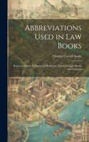 Abbreviations Used in Law Books