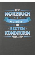 Dieses Notizbuch Gehört Der Besten Konditorin Aller Zeiten