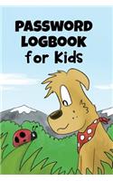 Password Logbook For Kids: Simple Notebook And Online Password Recorder Vault Journal Book Keep Passwords Safe Internet Log Book