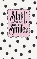 Start the Day with a Smile: Dot Grid Bullet Planner for Busy Moms. Turn Your Chaos Into Calm. Black Dots on Cream