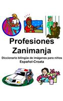 Español-Croata Profesiones/Zanimanja Diccionario bilingüe de imágenes para niños