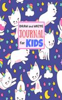 Draw and Write Journal for Kids: Cute Unicorn Matte Cover Design for Drawing, Creative Writing, Doodling, Creating Your Own Story, Illustration Book and Diary (Perfect Gift for Kids