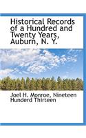 Historical Records of a Hundred and Twenty Years, Auburn, N. Y.