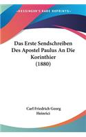 Das Erste Sendschreiben Des Apostel Paulus An Die Korinthier (1880)