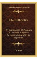 Bible Difficulties