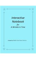 Interactive Notebook for A Wrinkle in Time