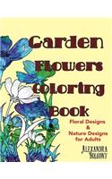 Garden Flowers Coloring Book