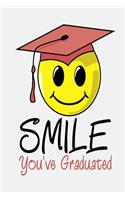 Graduation Journal Smiley Face Mortarboard Cap: (Notebook, Diary, Blank Book)(Graduation Theme Journals Notebooks Diaries)