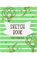 Sketch Book For 7 Year Old: Dot Grid Journal Notebook