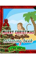 Merry Christmas Color by Numbers Coloring Book for Kids