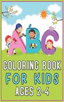 ABC Coloring Book for Kids Ages 2-4