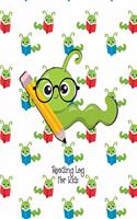 Reading Log For Kids: Ideal Gift Children's Reading Progress Tracker & Review Journal For 100 Books, For Kids & Parents Cute Book Worm Pattern Cover