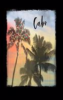 Cabo: Mexican Feliz Navidad Christmas Notebook With Lined Wide Ruled Paper For Taking Notes. Stylish Tropical Travel Journal Diary 8.5 x 11 Inch Soft Cove