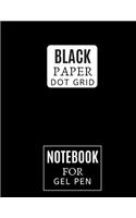 Black Paper Dot Grid Notebook For Gel Pen