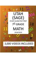 7th Grade UTAH SAGE 2019 MATH Test Prep