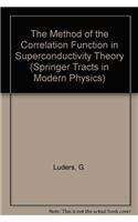 The Method of the Correlation Function in Superconductivity Theory